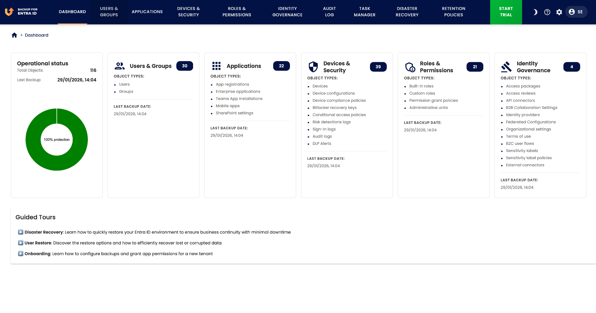 Entra ID Backup for Microsoft Entra ID | EU-Hosted | Nexetic